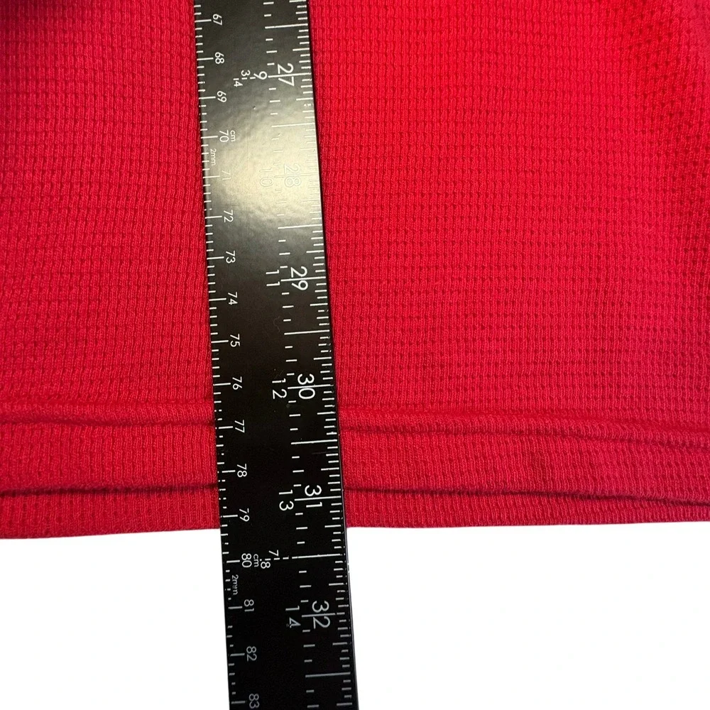 Polo Ralph Lauren Thermal Shirt 2XL Red Waffle Knit Long Sleeve Pony Logo